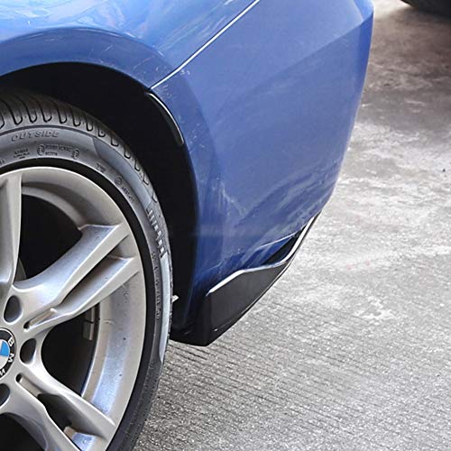 Universal Car Front Bumper Lip Spoiler Body Kits + 2M / 86.6" Side Skirt Extension Rocker Panel Body Kit + 48CM Auto Rear Bumper Lip Diffuser (Glossy Black) - color: Universal Glossy Black