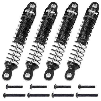 OGRC 60mm Long Travel RC Shock Absorber Oil Damper for TRX4M 1/18 RC Car | Oil-filled, Aluminum, for Traxxas TRX4M Upgrade Parts, Black - color: Black