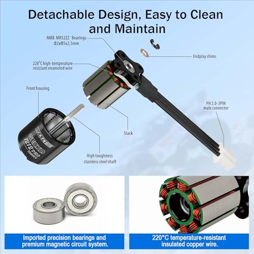 Surpass Hobby 1212 Pro 3500KV Brushless Motor and 25A Waterproof Brushless ESC for 1/18 TRX4M Ascent-18 Upgrade - style: 1212 Pro 3500KV Motor with Metal ESC