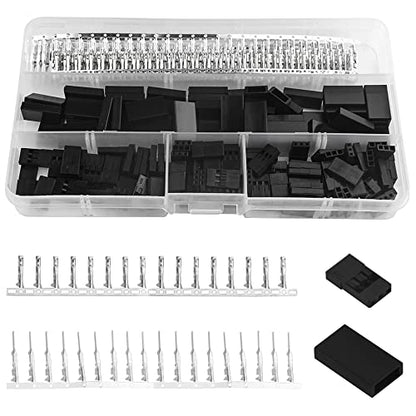 WMYCONGCONG 450 PCS Universal Servo Cable Wire Connector and Male Female Crimp Pin Kit compatible with JR Hitec Connector