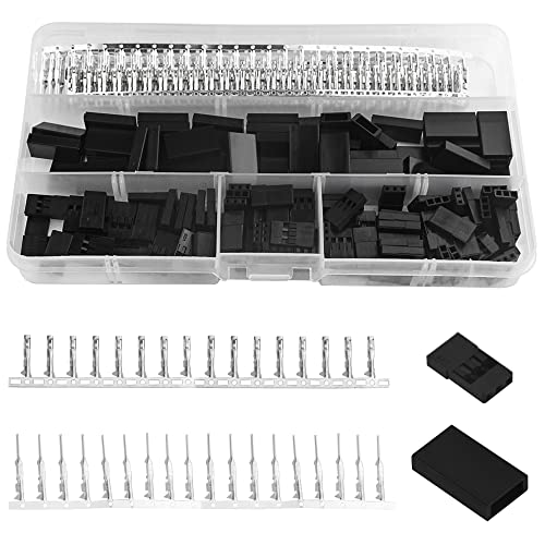 WMYCONGCONG 450 PCS Universal Servo Cable Wire Connector and Male Female Crimp Pin Kit compatible with JR Hitec Connector