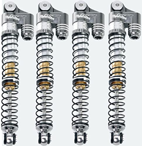 Powerhobby 1/24 Axial SCX24 Aluminum 58mm Long Travel Shocks (Grey) - color: Grey