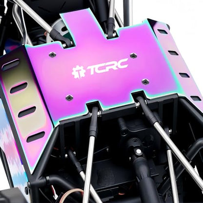 Colorful Stainless Steel Chassis Skid Plate Armor Guard Plate Protection for Axial 1/8 AXP8 Gilamon Trail Buggy Upgrade