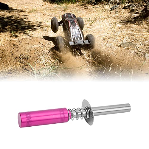 Glow Plug Igniter RC Starter Kit with N3 Glow Plug, RC Engine Igniter for Methanol Fuel Oil Powered Vehicles, Aluminum Alloy Glow Plug Starter for HSP 80103 RC Car, Aircraft, Ships (Rose Red) - color: Rose Red