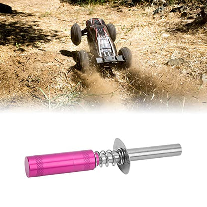 Glow Plug Igniter RC Starter Kit with N3 Glow Plug, RC Engine Igniter for Methanol Fuel Oil Powered Vehicles, Aluminum Alloy Glow Plug Starter for HSP 80103 RC Car, Aircraft, Ships (Rose Red) - color: Rose Red