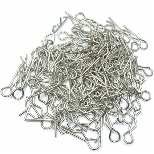 RC Crawlers Components For HSP For HPI 1/8 1/10 1/16 Replacement RC Body Shell Clip Pins Model Remote Control Car Spare Parts RC Model Car Toy Accessories 100PCS(1/16) - size: 1/16