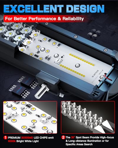 20In LED Light Bar and 4In LED Cube Pod Lights with Wiring Harness | 16AWG Spot Flood Combo Beam with 3Pin Rocker Switch LED Off Road Driving Work Lights Bar for Je-ep Truck SUV Pickup Golf Cart - size: 20 Inch + 4 Inch LED Light Bar with Rocker Switch