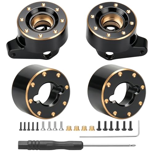 daitoku Brass Steering Knuckles Rear Hub Weights RC Axle Counterweight Upgrade Parts for 1/30 Axial SCX30 Jeep RC Crawler Car
