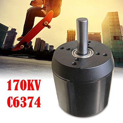 C6374 170KV Efficience Brushless Belt Sensored Motor for Electric Skateboard Longboarding (C6374, 170KV)