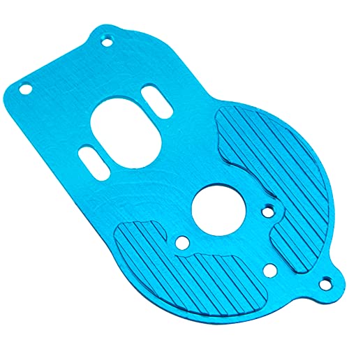 Metal Motor Mount Plate Fixed Bracket Compatible with Losi 1/18 Mini-T 2.0 2WD Stadium RC Truck Hop-Up Parts (Blue) - color: Blue