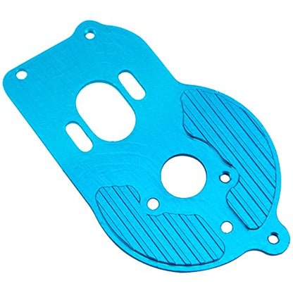Metal Motor Mount Plate Fixed Bracket Compatible with Losi 1/18 Mini-T 2.0 2WD Stadium RC Truck Hop-Up Parts (Blue) - color: Blue