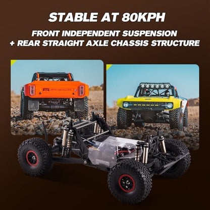 FMS 1/7 Ford Bronco RTR EB Fast RC Truck – Licensed by Ford & RTR Vehicles, 80km/h Short Course Truck, 4WD Brushless RC Car, CNC Metal Parts, Off-Road Rock Crawler 4x4 for Adults (2024 paint scheme) - style: Racing Livery B