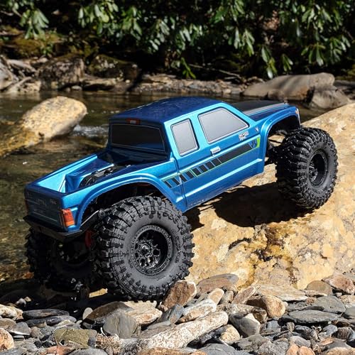 Axial RC Truck 1/10 SCX10 III Coyote 4X4 RTR Brushed Rock Crawler, Blue, AXI-2036T2 (Battery and Charger Not Included) - color: Blue