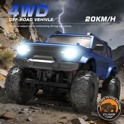 1:20 Scale RC Crawler RTR RC Rock Truck 4x4 2.4GHZ Hobby Grade Remote Control Car Model Vehicle RC Buggy (01-Yellow) - color: 01-yellow