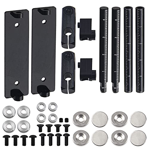RC Magnetic Body Post Stealth Invisible Body Shell Mount Column Kit & Metal 12mm Hex Hub Wheel Rim Tires Brake Disc