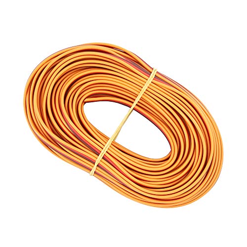 32ft 10m 3-Way Servo Cable 22awg 60 cores Flat Wire for JR Hitec Futaba(BDHI-41)