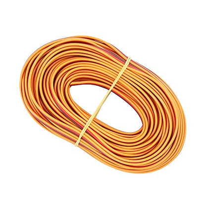 32ft 10m 3-Way Servo Cable 22awg 60 cores Flat Wire for JR Hitec Futaba(BDHI-41)
