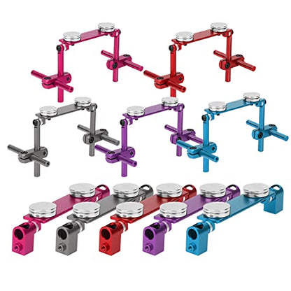Milltrip RC Magnetic Body Mounts,Magnetic Body Shell Mount,Aluminum Magnetic Body Shell Mount Kit, Body Post Mount for 1/10 RC Racing Car(Red) - color: Red