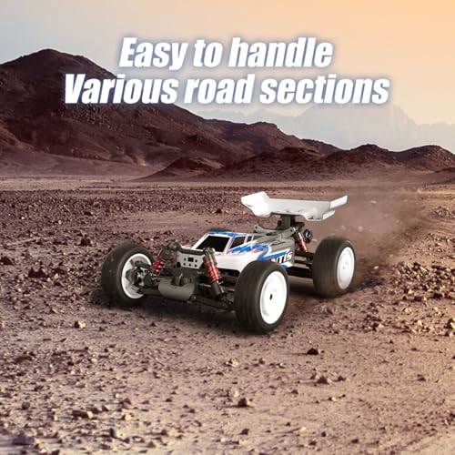 1/16 Scale 4WD RC Off-Road Truck, 70KM/H Brushless Remote Control Car with Full Proportional Steering, All-Metal Bearing Gear Vehicle Model for Hobbyists