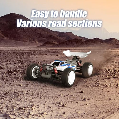 1/16 Scale 4WD RC Off-Road Truck, 70KM/H Brushless Remote Control Car with Full Proportional Steering, All-Metal Bearing Gear Vehicle Model for Hobbyists