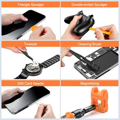 JOREST 117 in 1 Precision Screwdriver Set, Mini Tool Kit with Torx Phillips | Magnetic Repair Kit for Computer, Macbook, Laptop, PC, RC, PS5, iphone, Electronics, XBOX, Glasses