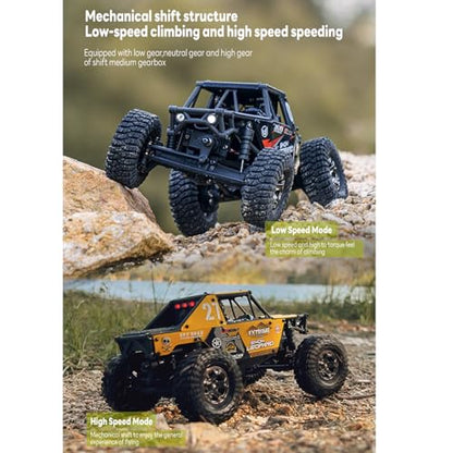 US in Stock,1/24 4x4 UDI RC UCX2405PRO RC Rock Crawler Model Brushless Motor ESC Radio Controlled Off-Road Vehicles RTR Car Battery Hobby Grade Model for Birthday Gift(Black) - color: Black