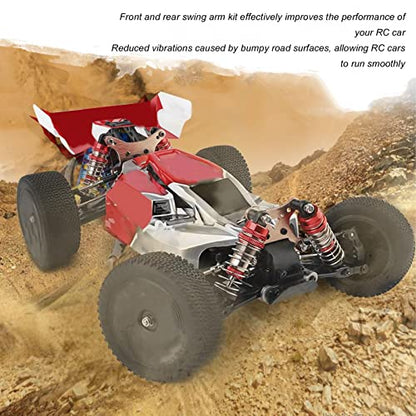 RC Suspension Arm, 4PCS Front Rear Swing Arm Set Black for WLtoys 144001 144002 124019 124018 124017 144010 Off - Road Buggy Drift Car Toy