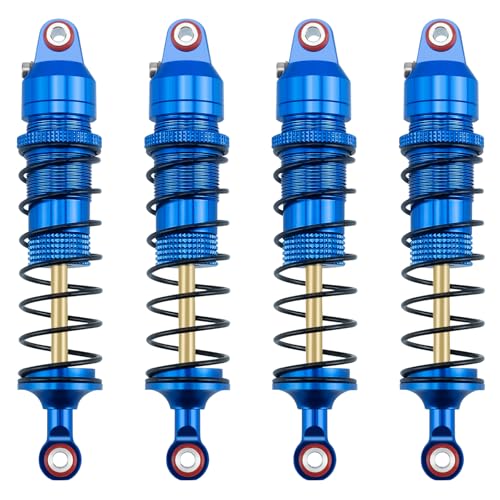 89mm Threaded Damper for Tra-xxas 1:16 Mini Maxx 4WD XRT VXL-3S | Monster Truck Upgrades Blue Aluminum 7075 Alloy Adjustable Spring Shock Absorber - color: Blue