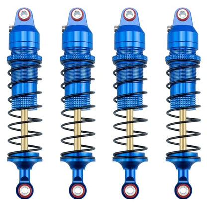 89mm Threaded Damper for Tra-xxas 1:16 Mini Maxx 4WD XRT VXL-3S | Monster Truck Upgrades Blue Aluminum 7075 Alloy Adjustable Spring Shock Absorber - color: Blue