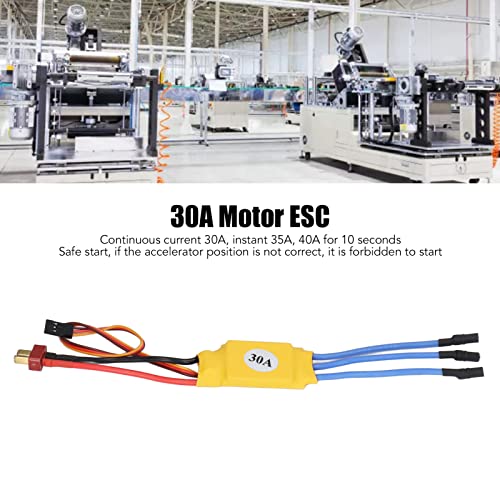Brushless Motor ESC 30A 300000RPM High Speed Multi-Protection Auto Throttle Brushless Electronic Speed Controller for 2 Pole Internal Rotation Motor
