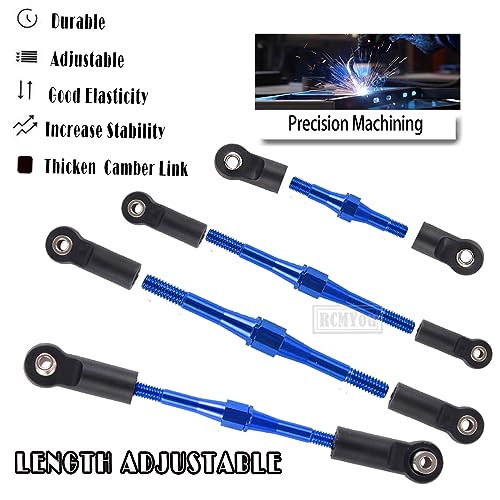 Aluminum Turnbuckles Camber Links Upgrades Part for 1/10 Slash 2WD/Stampede 2WD/Rustler 2WD/Bandit 2WD, Alloy Turnbuckles Camber Links Hops Up,Navy Blue - color: Navy Blue for Rustler 2wd