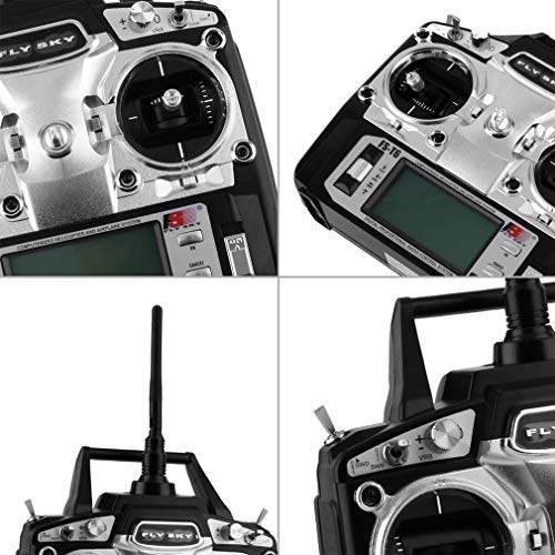 GoolRC FS-T6 High Precision 2.4GHz 6CH Mode 2 Transmitter W/Receiver R6-B for RC Multirotor Quadcopter Helicopter Airplane Glider Car