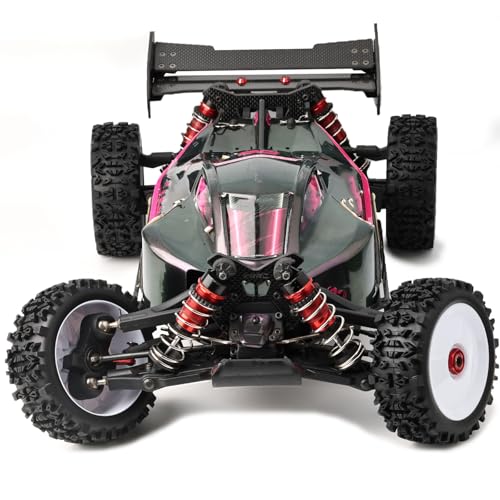 Pre-Glued 1/8 RC Buggy Truggy Tires & Wheels Set 17mm Hex RC Wheels Tires-All-Terrain Deep Tread, Fits Arrma Typhon 3S, Losi TLR 8Ight X/E 2.0 XT/XTE, Traxxas, Team Associated, Redcat, HPI - color: white solid-dish rc wheels