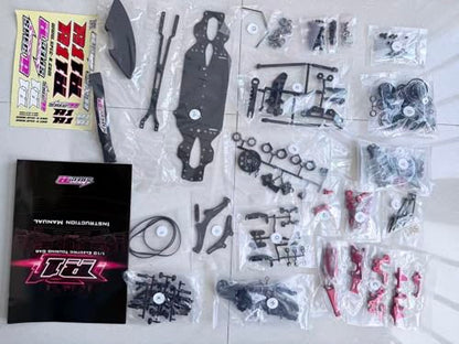 GTBRacing SPEC-R R1 1:10 Scale RC 1/10 Electric Touring Car 4WD Carbon Fiber Main Chassis Body Frame Component Kit (DIY)