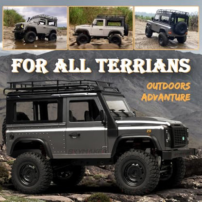 MN99S 1/12 RC Crawler, RC Land Rover 4x4 Off Road Rock Crawler | RTR RC Jeep with Two 1200mAh Batteries