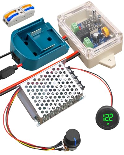 Power Wheel Adapter Kit Fit for Makita Battery | Battery Adapter Conversion Suit, with Voltage Regulator Fuse and Wire Terminals, for DIY RC Truck, Robotics and RC
