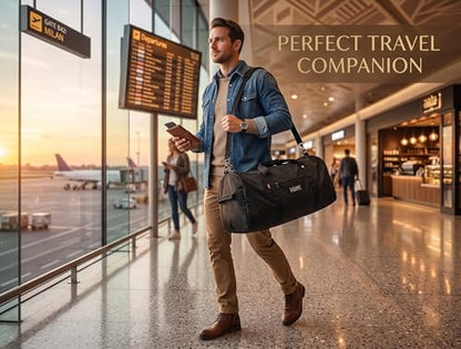Heavy Duty Cargo Duffel Large Sport Gear Drum Set Equipment Hardware Travel Bag Rooftop Rack Bag - color: Black, size: 30" x 15" x 15"