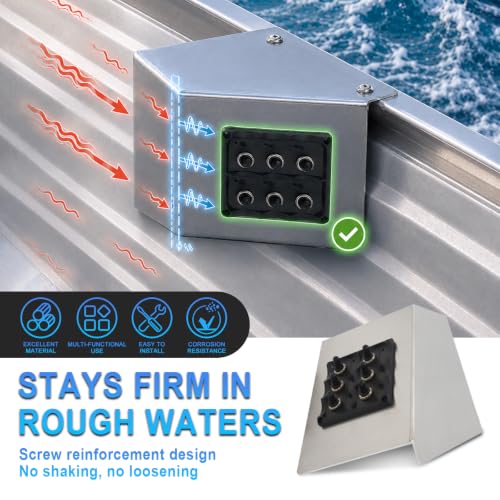 Aluminum Side Console Switch Panel Mount for Boats Bracket for Fish Finders Boat Accessories - color: Bracket+Switch Panel