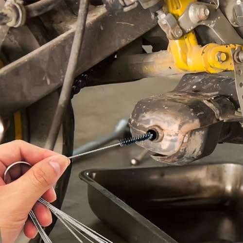 Car Carburetor Cleaner Kit, Carbon Dirt Jet Remove Cleaner Includes 1 Single Head Brush 30 Needles, Automotive Torch Tip Cleaner Tool, Universal for SUV Caravan Truck