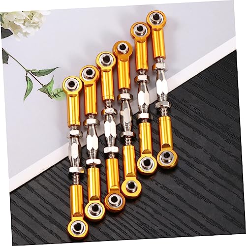 6Pcs Turnbuckle Rod Linkage for Epxhsp Racing Hpi Truck Buggy Upgrade Parts Construction Yellow - color: Yellow