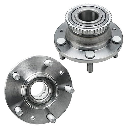Detroit Axle - 4pc Steering Knuckles Kit for Ford Fusion Lincoln MKZ Zephyr | Mercury Milan, 2 Front Steering Knuckles & Wheel Bearing Hubs 2 Rear Wheel Bearing and Hubs Replacement - size: 4UW47642/Kit