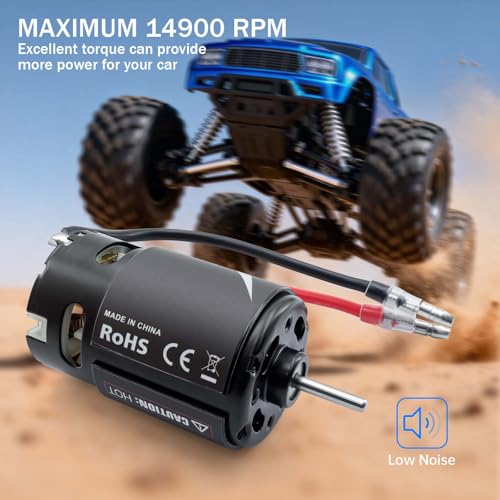 SurpassHobby Motor 550 Brushed Motor for 1/10 Scale RC Truck Traxxas Trx4 Redcat ARRMA AXIAL HSP HPI Wltoys Kyosho HELION (21T) - size: 21T
