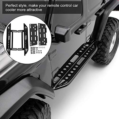 RC Metal Side Pedal, Metal Side Step Board Footboard Pedal Plate for Axial SCX10 II 90046 Crawler 1/10 RC Car