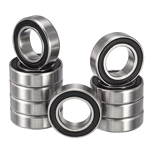 MR115-2RS Deep Groove Ball Bearings, ID 5mm x OD 11mm x Width 4mm Miniature Bearings, Double Rubber Sealed Ball Bearing Pre-Lubricated Chrome Steel Z2 Lever 10pcs - size: MR115-2RS 5x11x4mm