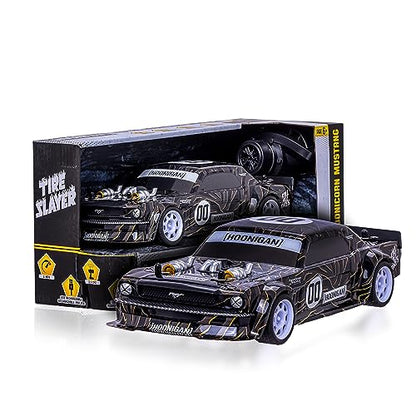 Hoonigan Mustang Remote Control RC Car for Kids – 3.7V, 2.4 GHz, Detailed Replica Design, USB Rechargeable Battery Included, 1:16 Scale, 150 ft Range, 6 Mph - size: 1:16, style: Hoonigan