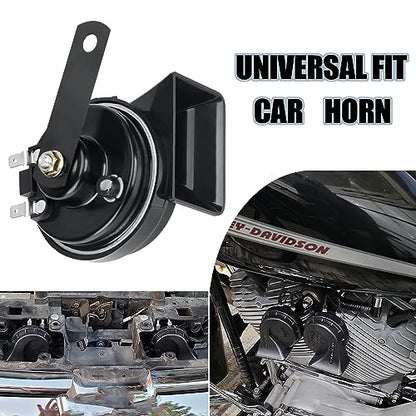SEINECA Car Horn Loud Waterproof High-Tone 520HZ Universal for Motorcycle Any 12V Vehicle.