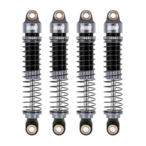 INJORA 59MM Threaded Oil Shock for 1/18 RC Redcat Ascent18 Upgrade (Grey) - color: Grey