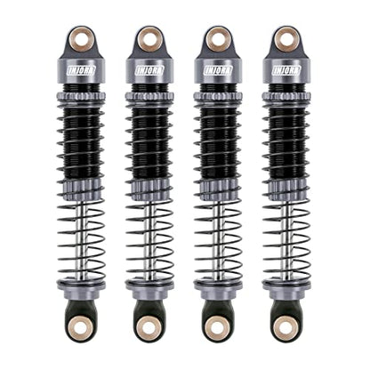 INJORA 59MM Long Threaded Oil Damper Shock Absorber for TRX4M, Grey - color: Grey