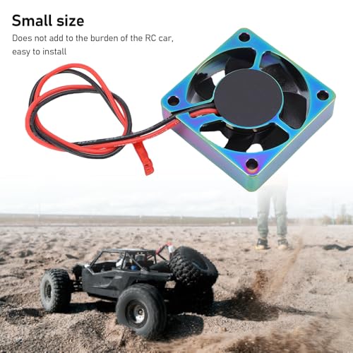RC Motor ESC Cooling Fan Aluminum Alloy Metal 14000RPM 4010 RC Motor Heatsink Cooling Fan for Replacement