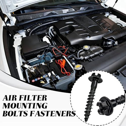 5PCS Air Box Screw, Air Filter Housing Retaining Bolts, Steel Rust Resistant Fastener, Engine Air Cleaner Cover Fastener Repair Accessories for Chrysler Ram Chevrolet Jeep Dodge 6509605AA